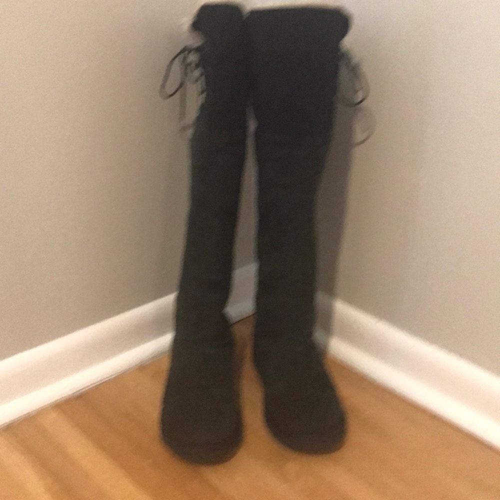 UGG Black Over the Knee Suede Boots